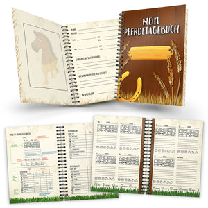 Mein Pferdetagebuch Notizbuch mit 116 Seiten für Reiter
