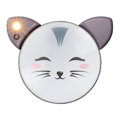 Katze Schminkspiegel mit LED-Beleuchtung