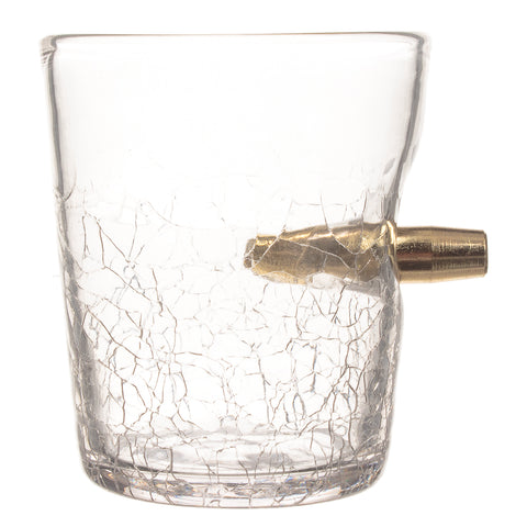Volltreffer Whiskeyglas mit Patrone im Glas