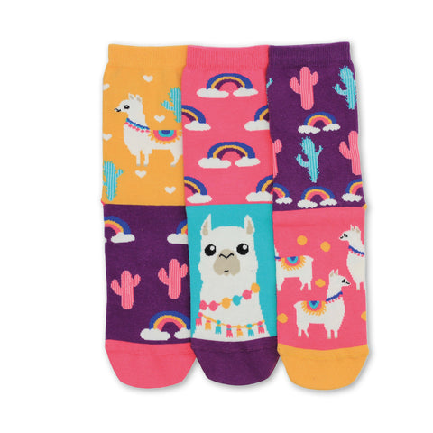 Lama und Kakteen Oddsocks Socken in 37-42 im 3er Set