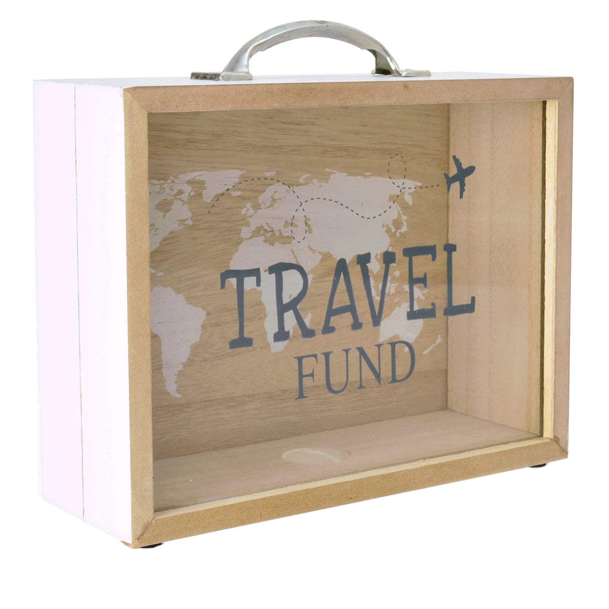 Travel Fund Spardose aus Holz