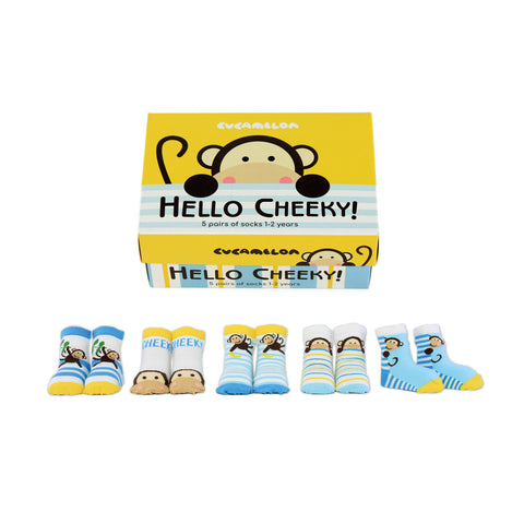 Freches Äffchen Cucamelon Socken für Kleinkinder (5 Paar)