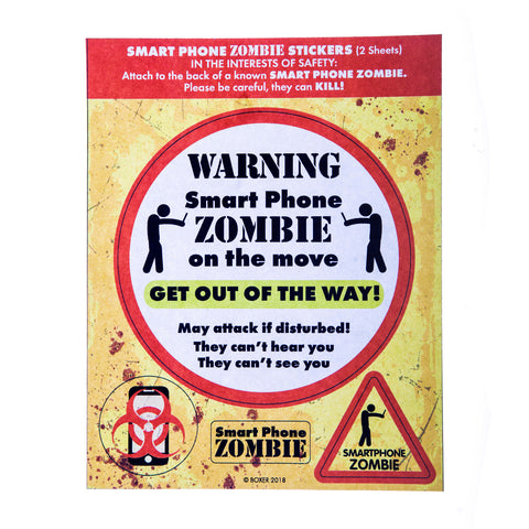 Smartphone Zombie Sticker im 8er Set