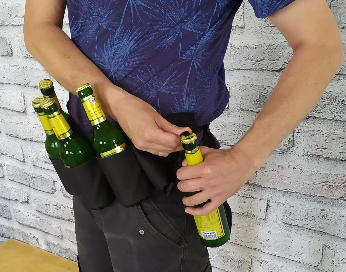Bier Gürtel mit Flaschenöffner  6 Flaschen tragen und öffnen