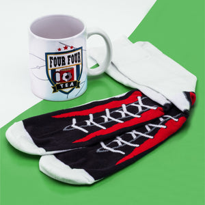 Fußball Kaffeebecher mit Socken
