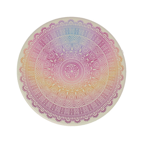 Mandala Variante C Untersetzer aus Keramik mit Korkboden
