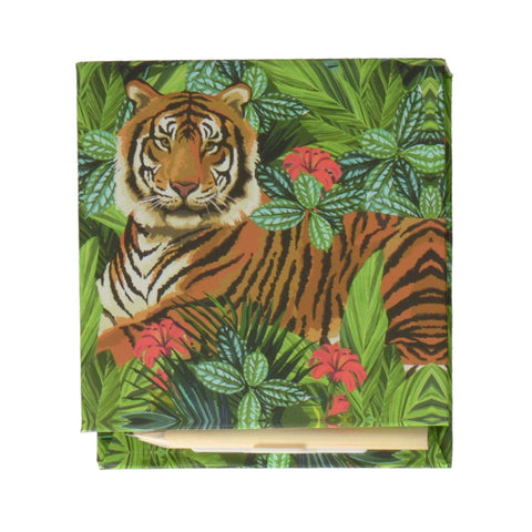 Tiger Notizblock mit Bleistift