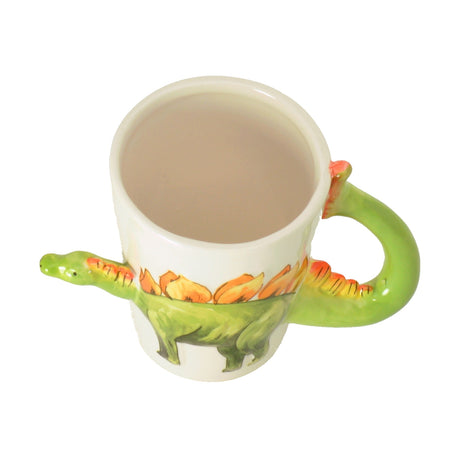 Stegosaurus Dinosaurier Kaffeebecher mit 3D-Effekt