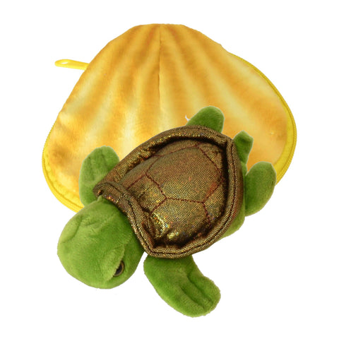 Schildkröte in Muschel Kuscheltier