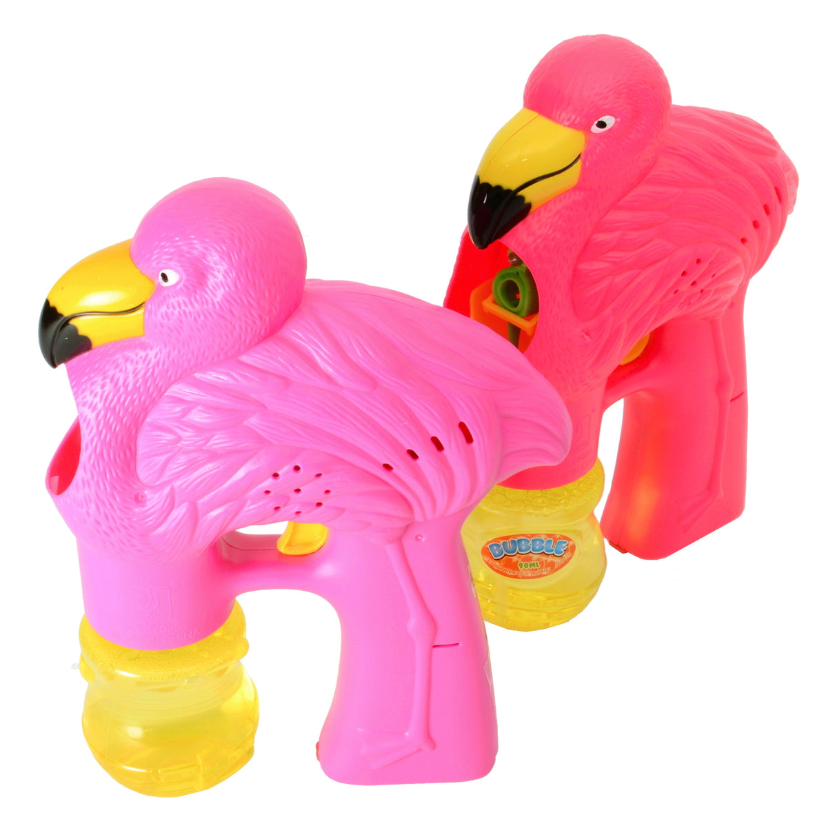 Flamingo Seifenblasenpistole mit Musik und Licht in rosa