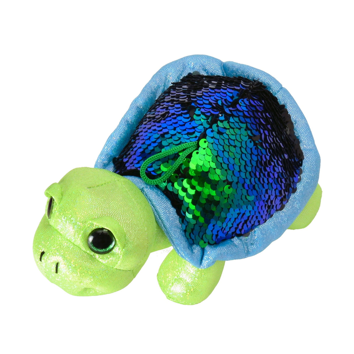 Schildkröte mit Pailletten Mini Kuscheltier in grün