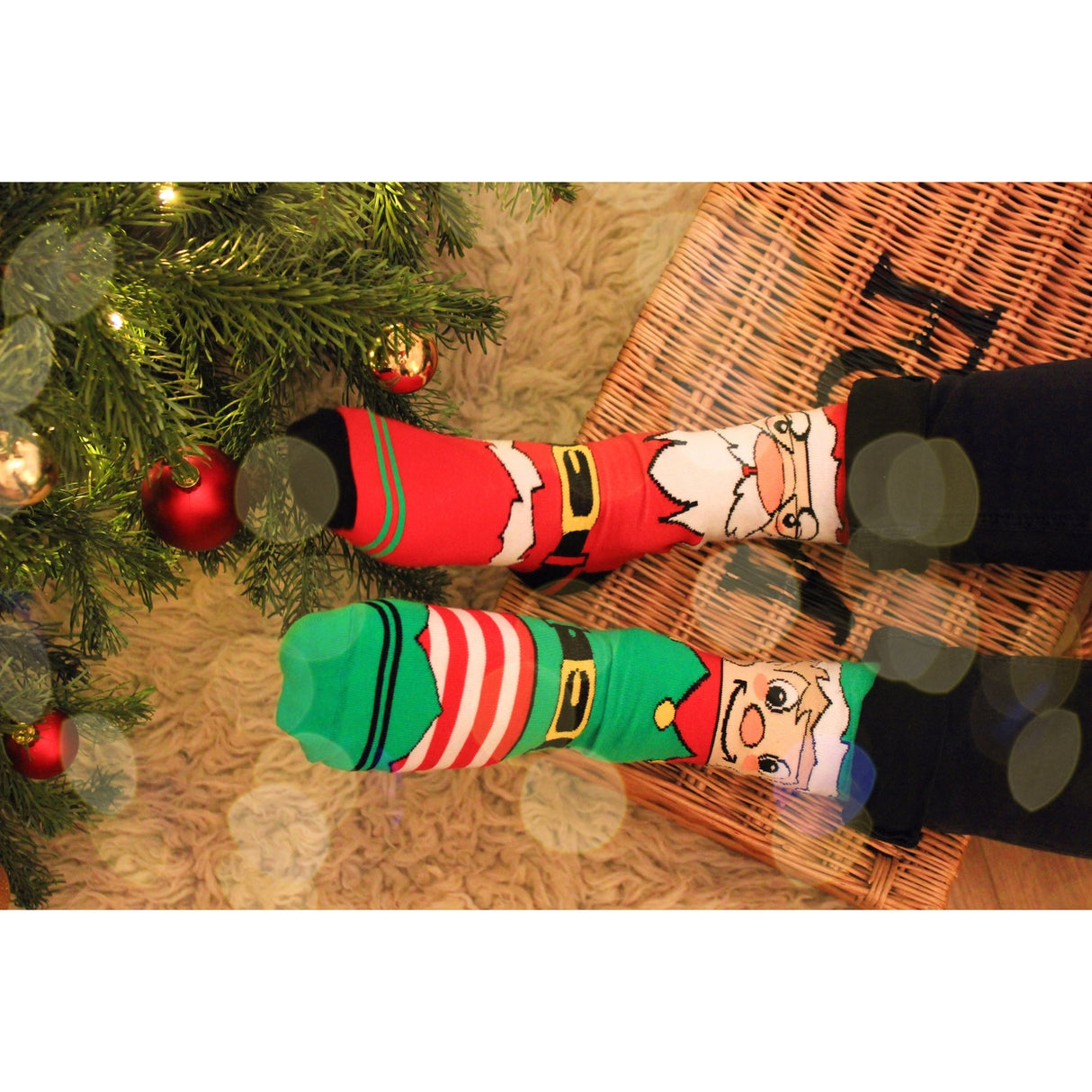 Santa Banter Weihnachten Oddsocks Socken in 39-46 im 6er Set