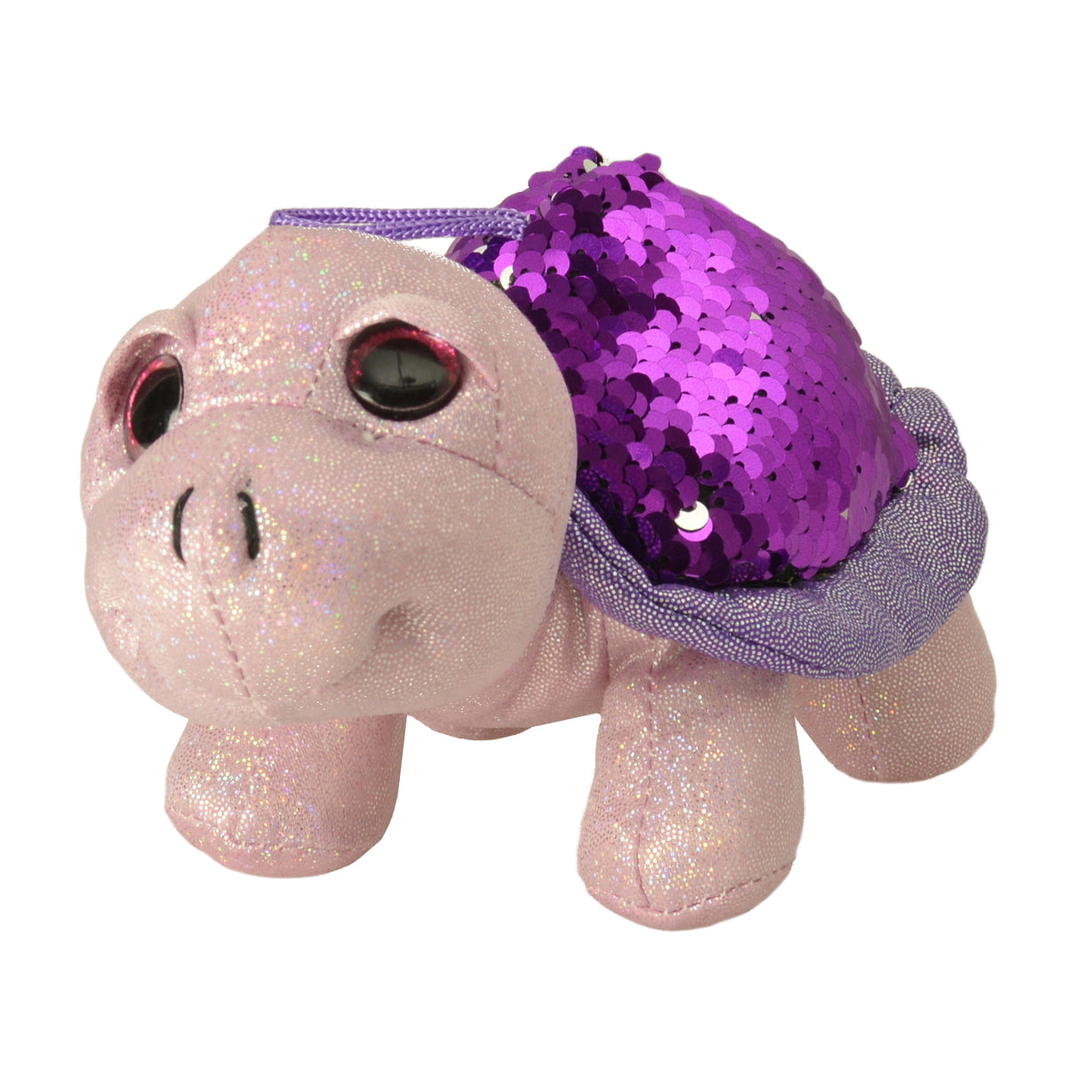Schildkröte mit Pailletten Mini Kuscheltier in pink