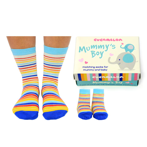 Mummy's Boy Cucamelon Socken für Mutter und Sohn (2 Paar)