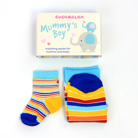 Mummy's Boy Cucamelon Socken für Mutter und Sohn (2 Paar)