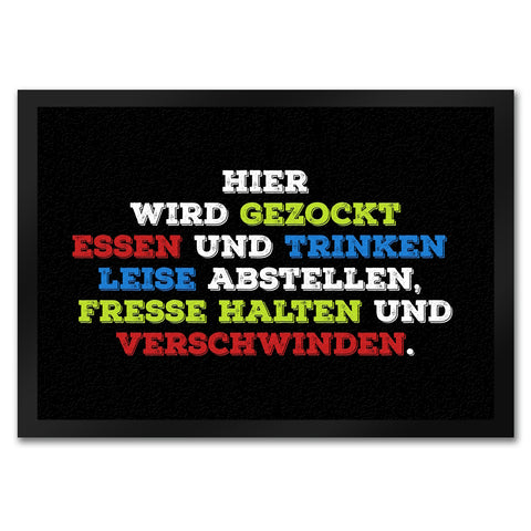 Hier wird gezockt… Fußmatte