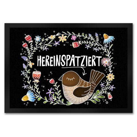 Hereinspatziert Vogel Fußmatte