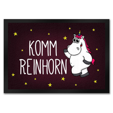 Komm Reinhorn Fußmatte mit Einhorn Motiv