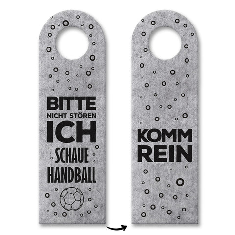 Bitte nicht stören, ich schaue Handball - Komm rein Türhänger