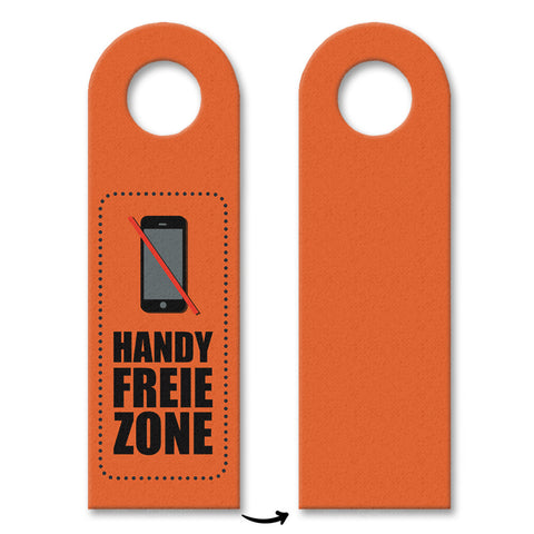 Handy freie Zone Türhänger in Orange