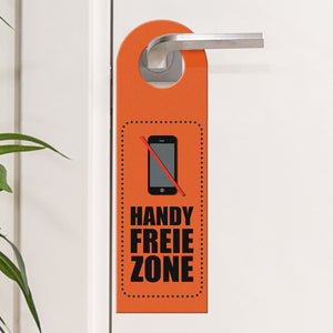 Handy freie Zone Türhänger in Orange