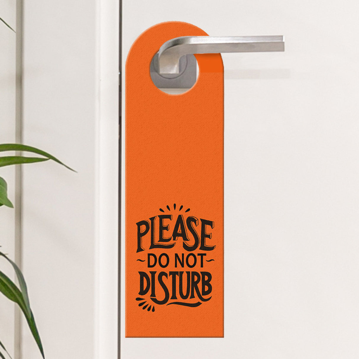 Please do not disturb Türhänger in Orange