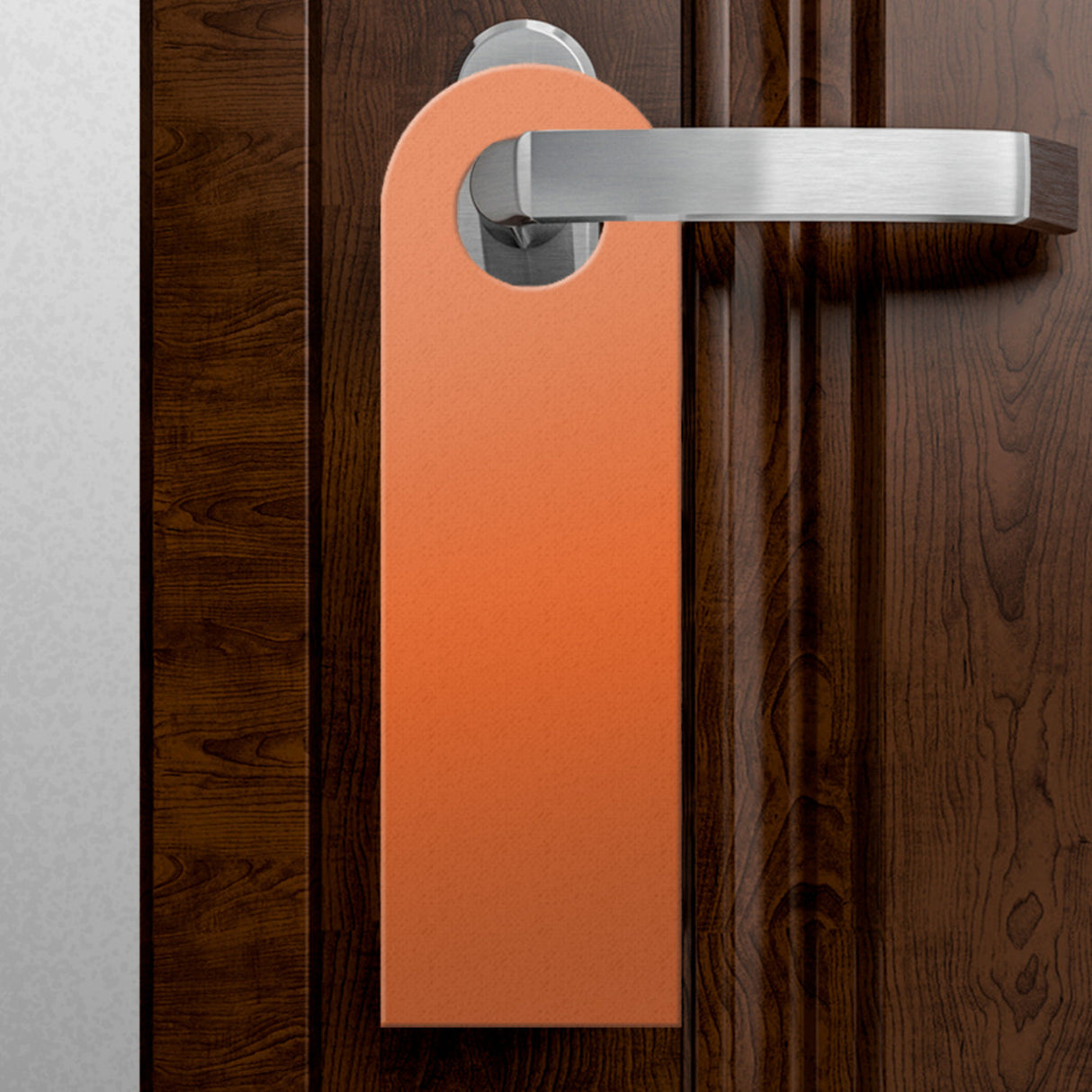 Toiletten Türhänger mit Spruch Getränkerückgabe in Orange
