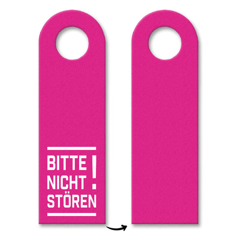 Bitte nicht stören! Türhänger in Pink