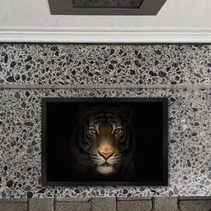 Tiger Fußmatte Wachhund Raubkatze Raubtier Wohnungstüre Zuhause Haustüre Wohnung
