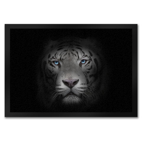 Weißer Tiger Fußmatte