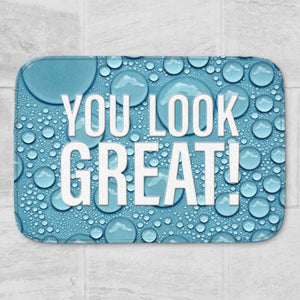 You look great! Badematte mit Muster Bubbles