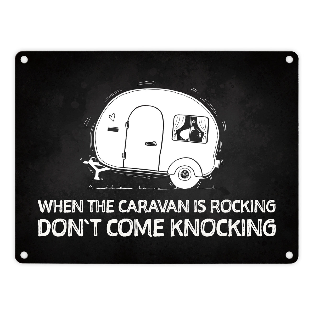 When the caravan is rocking Metallschild - Jetzt kaufen und Spaß haben ...