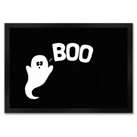 Gespenst Fußmatte mit Spruch: Boo