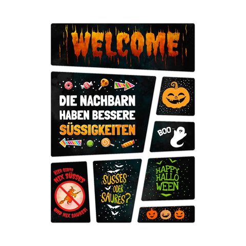 Halloween Kühlschrankmagnete im 8er Set