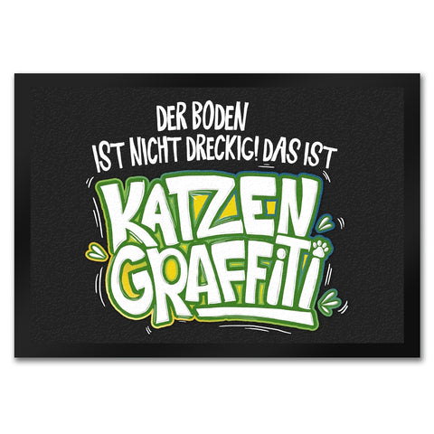 Katzengraffiti Fußmatte