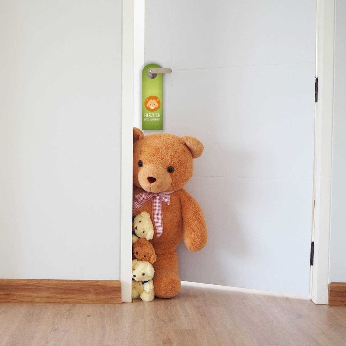 Verbot oder willkommen Türhänger mit Tier Motiv fürs Kinderzimmer - Kind Kinder Zimmer Zimmertüre