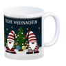 Frohe Weihnachten Kaffeebecher mit Wichtel Motiv