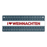 I love Weihnachten Metallschild mit Weihnachtsmuster Motiv - Sterne Advent Stern Herz