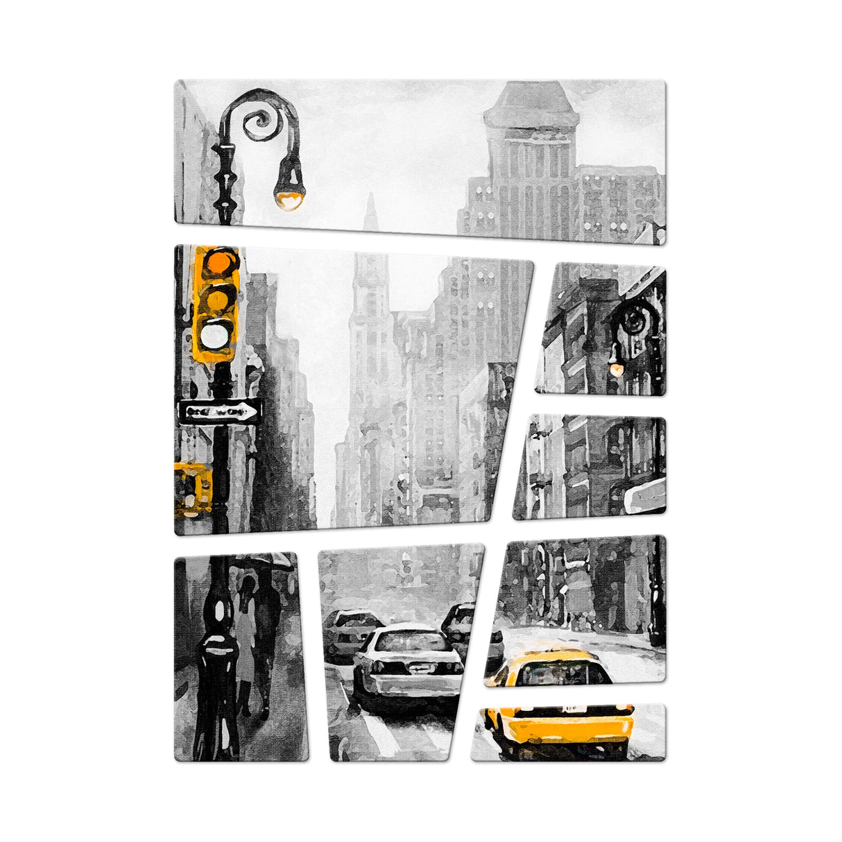 New York City Taxi Kühlschrankmagnete im 8er Set
