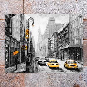 New York City Taxi Metallschild