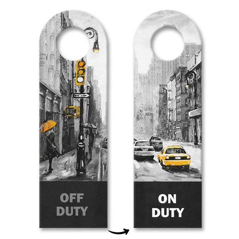 Off duty und on duty New York City Taxi Türhänger