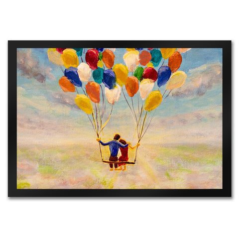 Luftballon Love and Life Fußmatte