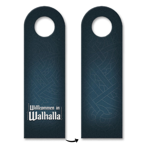 Willkommen in Walhalla Türhänger mit Runen Motiv