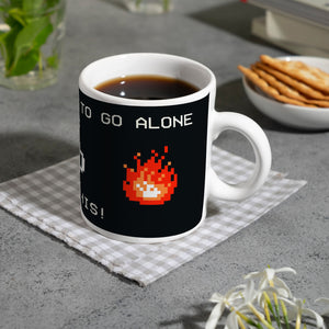 Dangerous to go Alone Kaffeebecher für alle Retro Zocker mit Pixel-Motiv