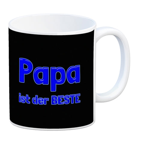 Papa ist der Beste Kaffeebecher und Blau