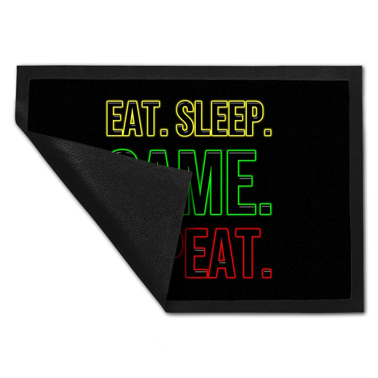 Eat. Sleep. Game. Repeat. Zocker Fußmatte