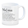 Mama Kaffeebecher mit lustiger Worterklärung