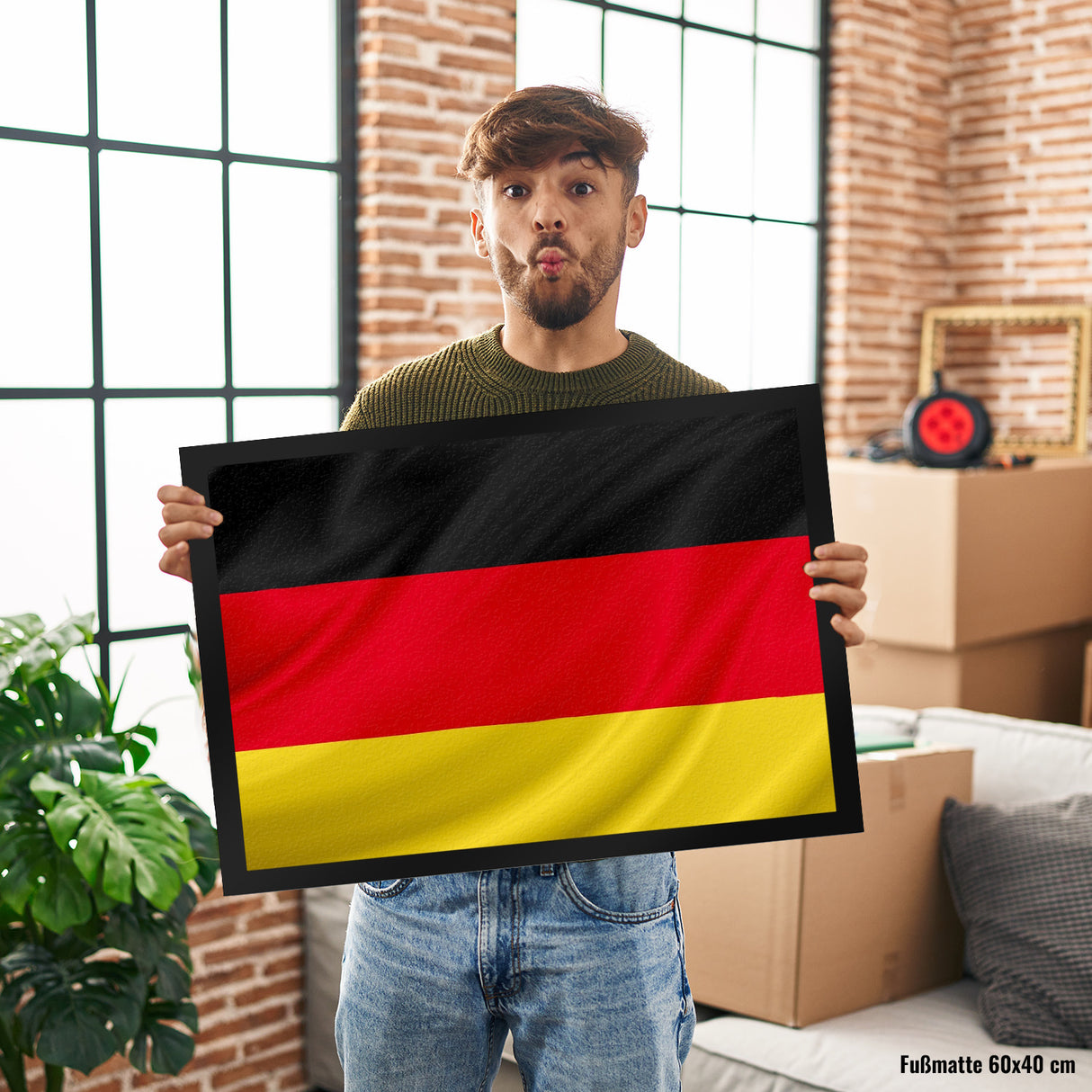 Deutschland Fahne und Flagge Fussmatte  Fanartikel jetzt kaufen! –