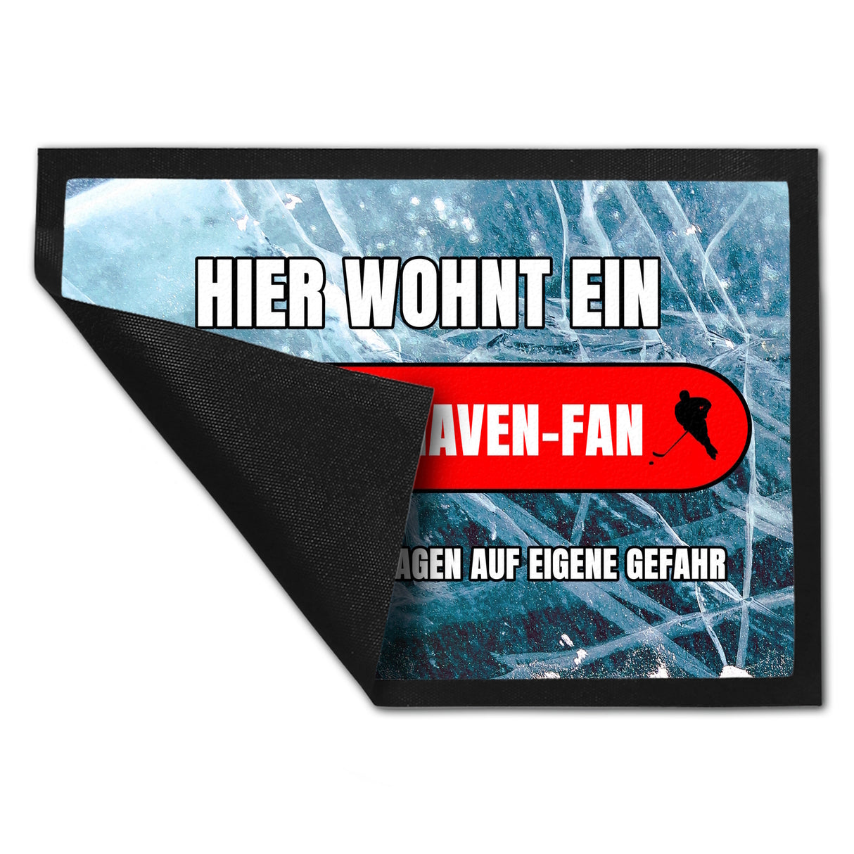 Hier wohnt ein Bremerhaven-Fan Fußmatte in 35x50 cm mit Eishallen Boden-Motiv