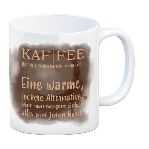 Kaffee - Kaffeebecher mit Wortdefinition